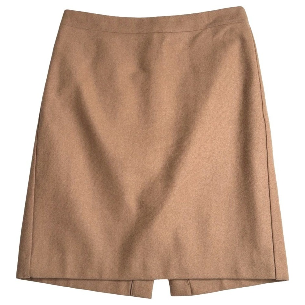 J.Crew The Pencil‎ Skirt Wool Blend Career Classic Camel Women Size 8